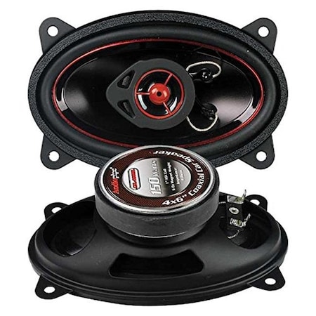 Audiopipe Audiopipe CSL4602R 4 x 6 in. Redkine Speaker 2 Way Pair Cone CSL4602R